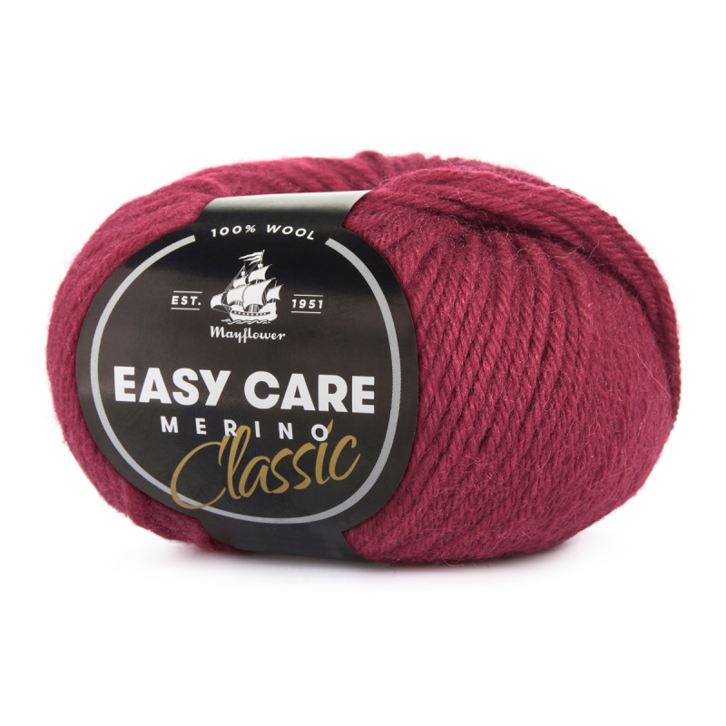 Mayflower Easy Care Classic 227 Mørkerød  Merinogarn  Fra Mayflower