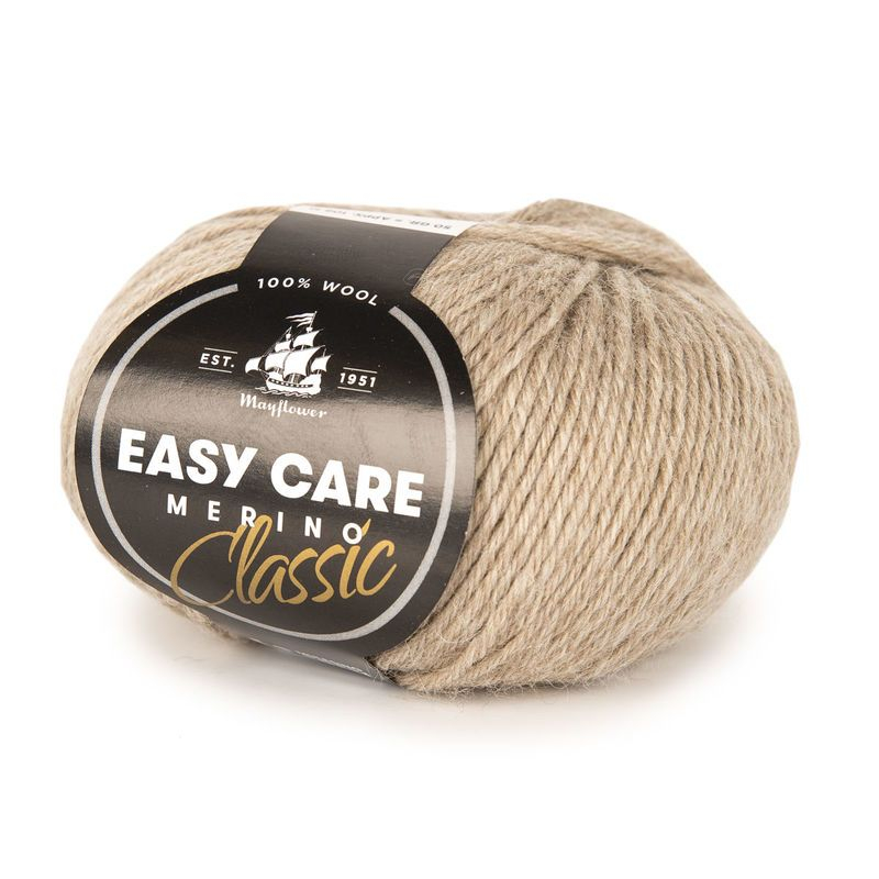 Mayflower Easy Care Classic 244 ørkensand  Merinogarn  Fra Mayflower