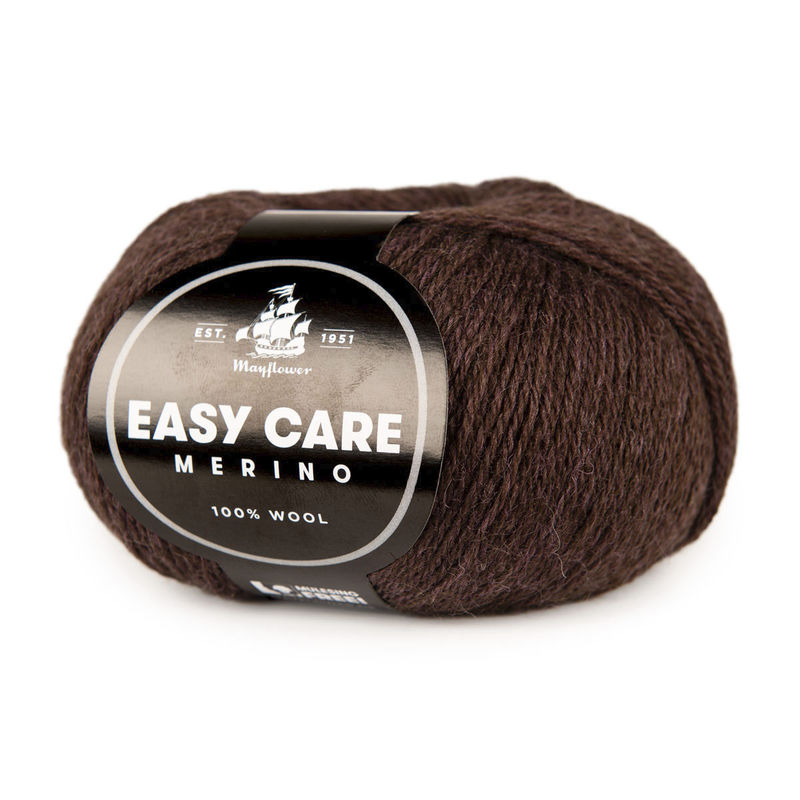Mayflower Easy Care 045 Kastanjebrun  Merinogarn  Fra Mayflower