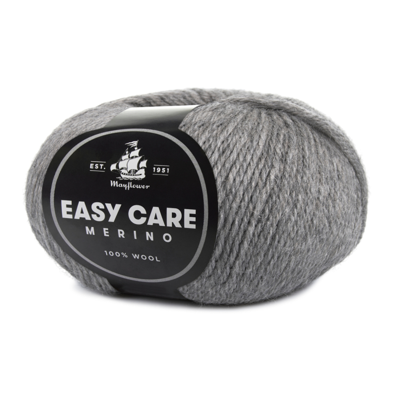 Mayflower Easy Care 52 Lysegrå  Merinogarn  Fra Mayflower