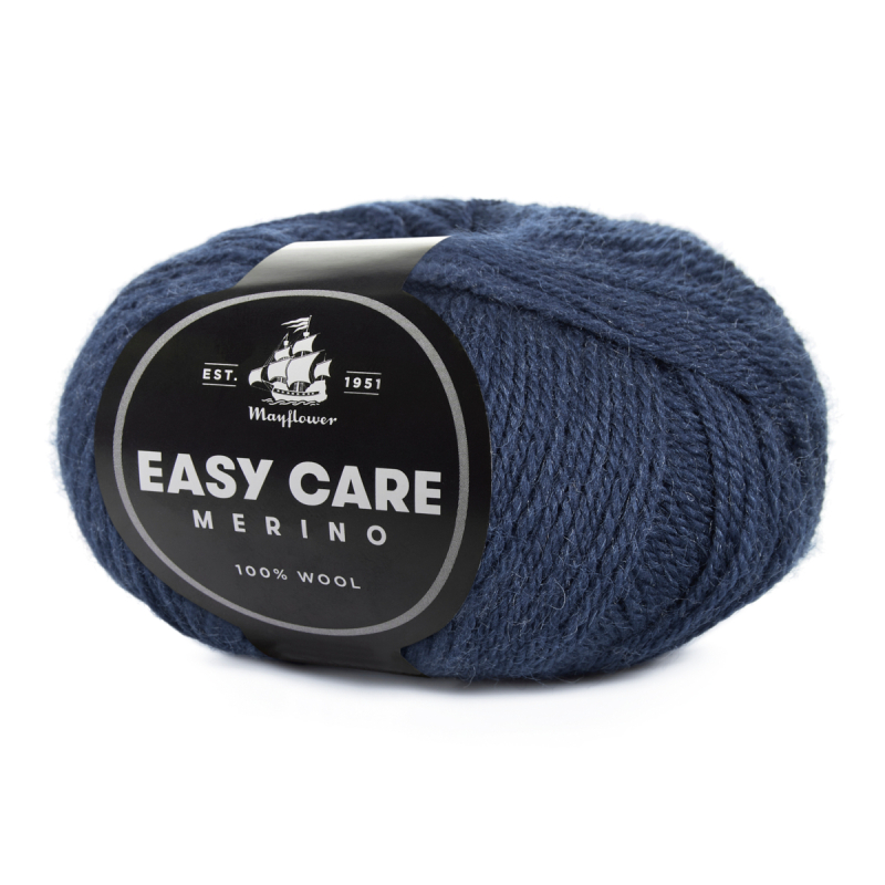 Mayflower Easy Care 09 Marine  Merinogarn  Fra Mayflower