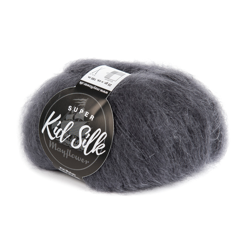 Mayflower Super Kid Silk Koksgrå 03  Mohair Silk  Fra Mayflower