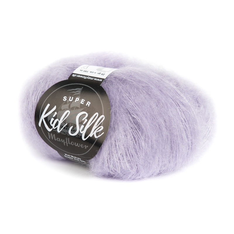 Mayflower Super Kid Silk Lys Lilla 18  Mohair Silk  Fra Mayflower