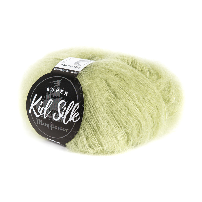 Mayflower Super Kid Silk Lys Lime 12  Mohair Silk  Fra Mayflower