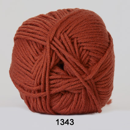 Merino Cotton  Brændt Orange  50    Nr  1343