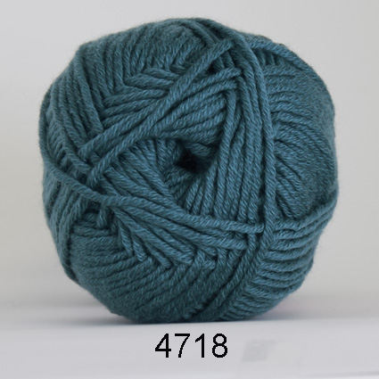 Merino Cotton  Dyb Havblå  50    Nr  4718