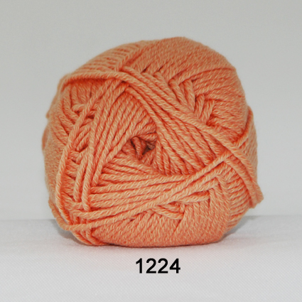 Merino Cotton  Lys Orange  50    Nr  1224