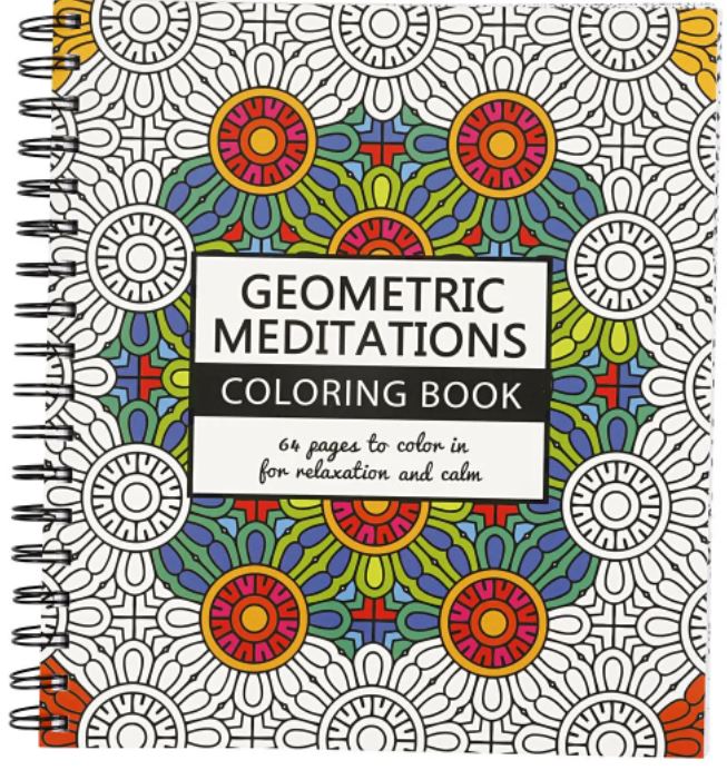 Mindfulness Malebog  Geometrisk  64 Sider  19 5x23 Cm