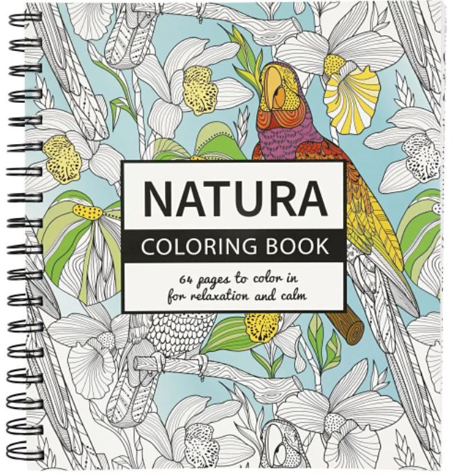 Mindfulness Malebog  Natur  64 Sider  19 5x23 Cm