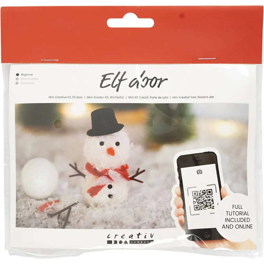 Mini Diy Kit Til Nissens Dør  Snemand