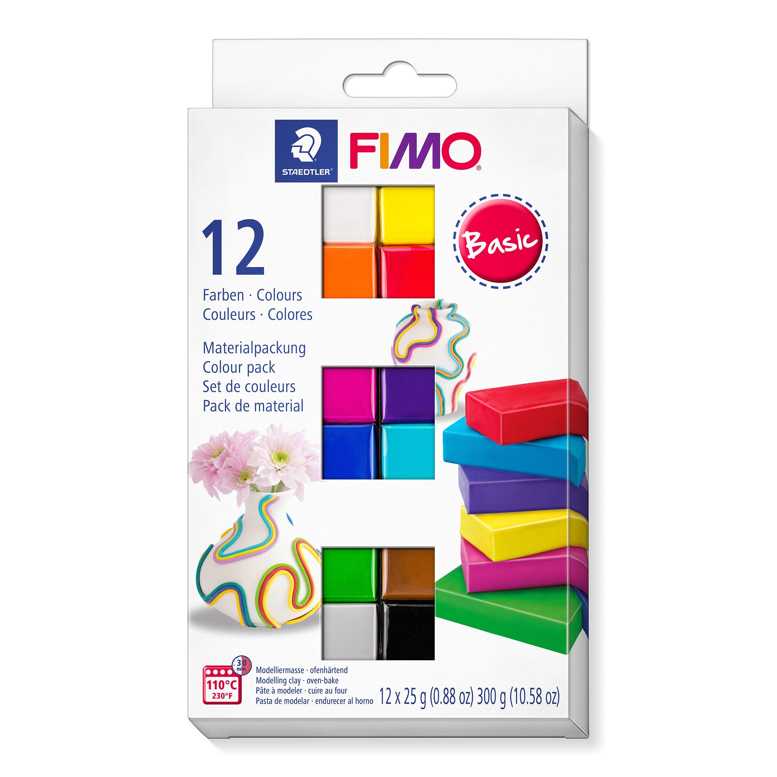 Modeller Fimo Soft Basic 12x25g Ass  12
