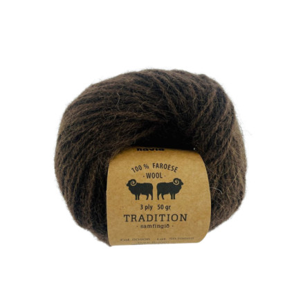Navia Tradition Garn 906 Mørk Brun