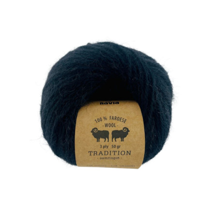 Navia Tradition Garn 907 Sort