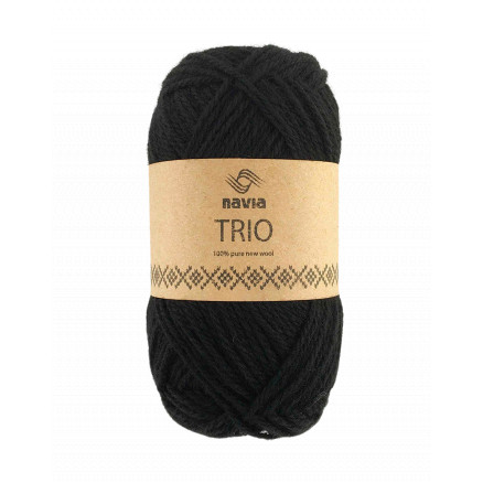 Navia Trio Garn 37 Sort