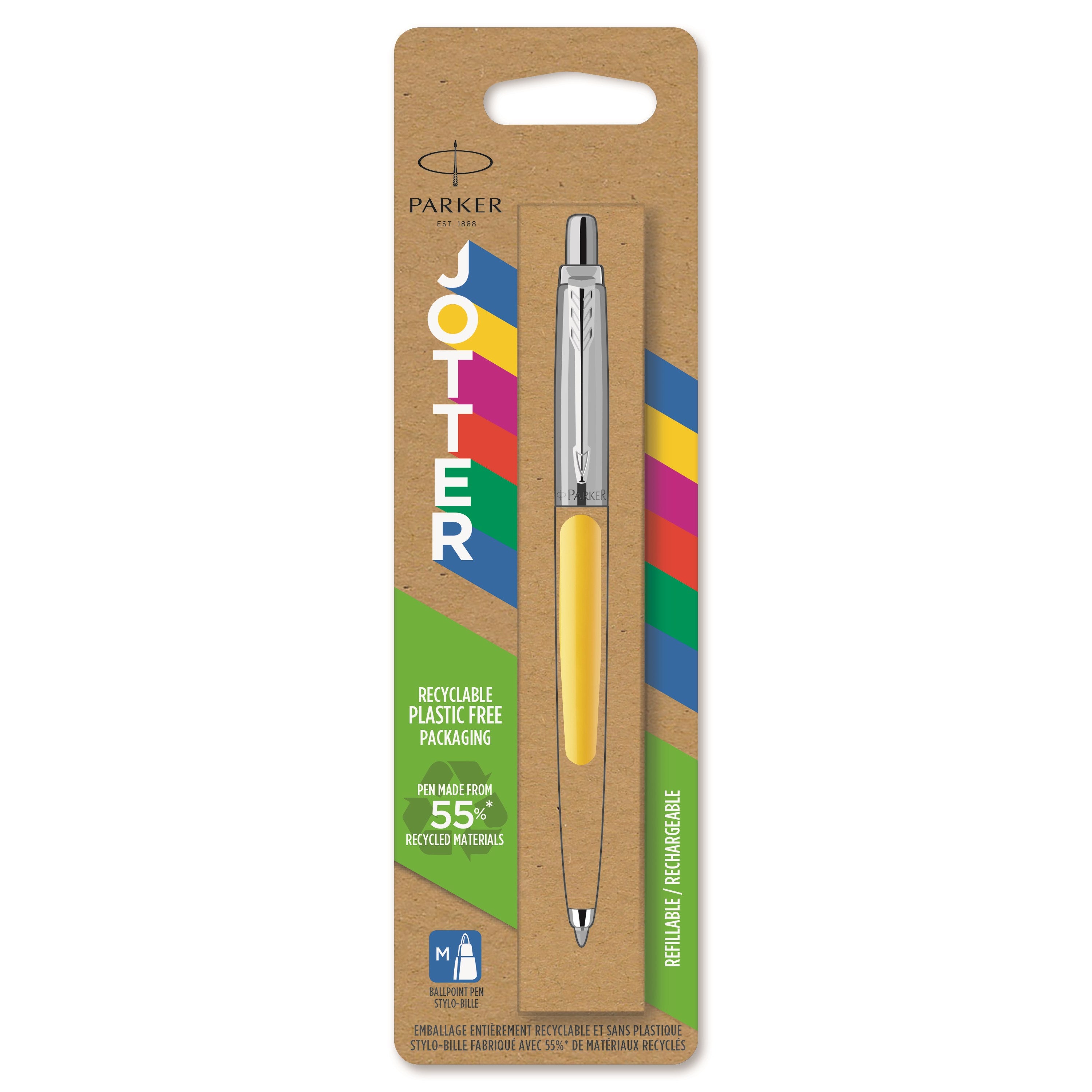 Parker Kuglepen Jotter 55  Recycled Blist Gul