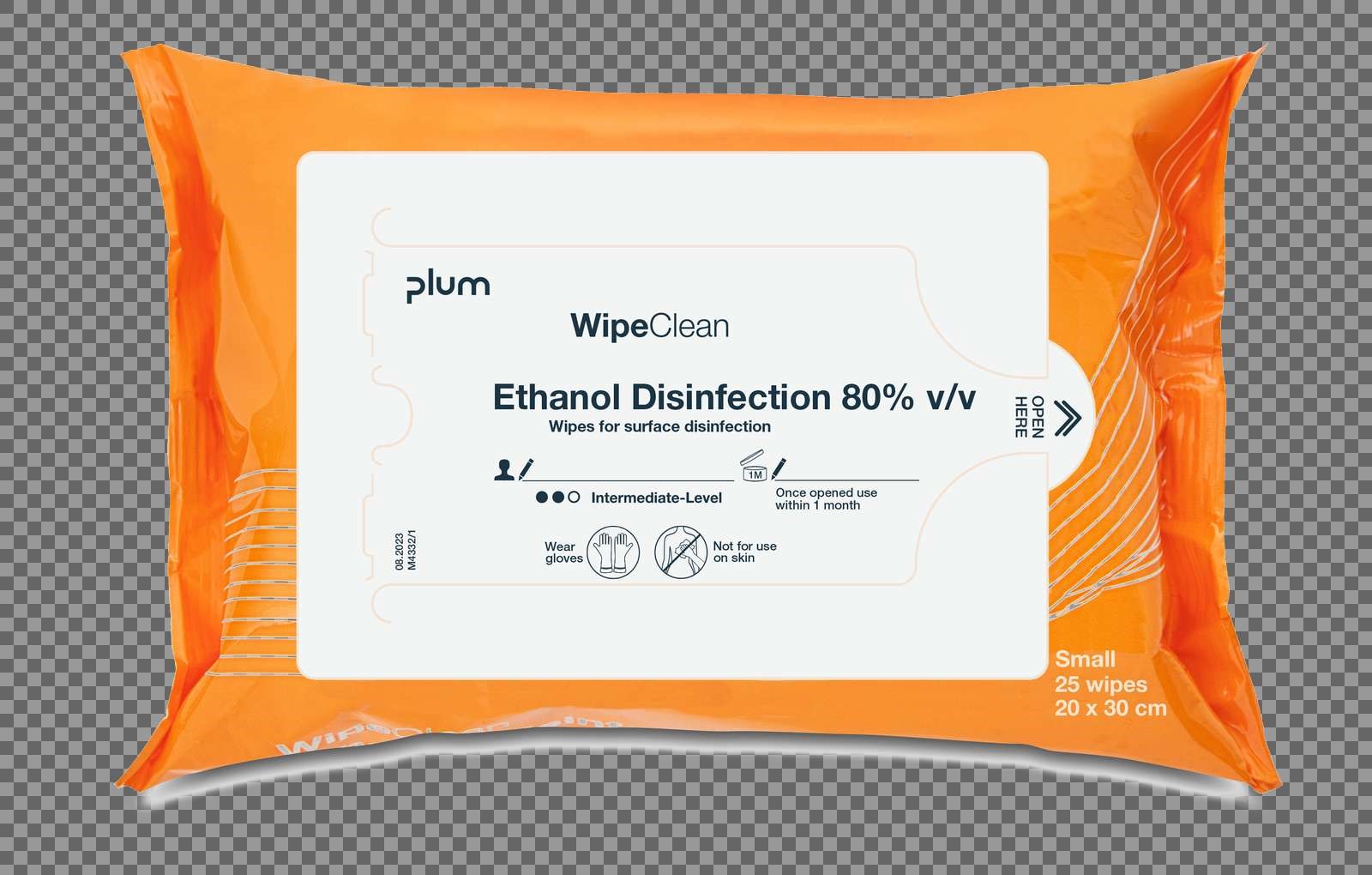 Plum Wipeclean Ethanol Disinfection 80  Small 25 Stk