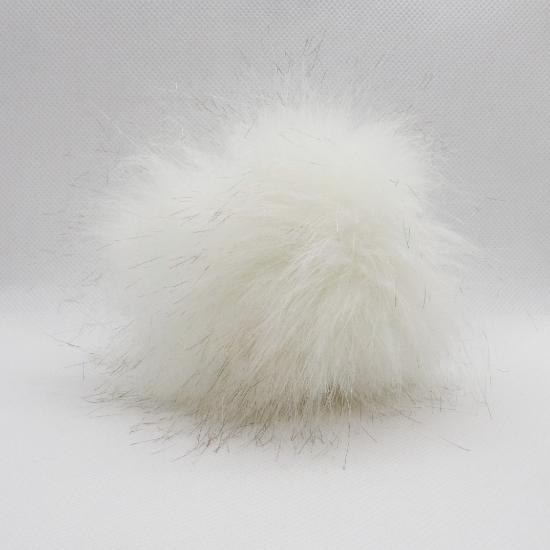 Pompon  Akryl  120 Mm  Hvid