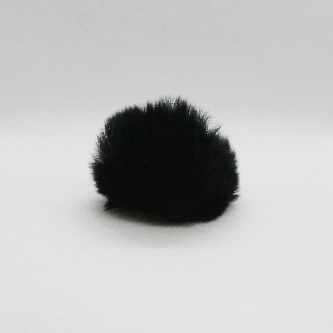Pompon  Kaninhår  60 Mm  Sort