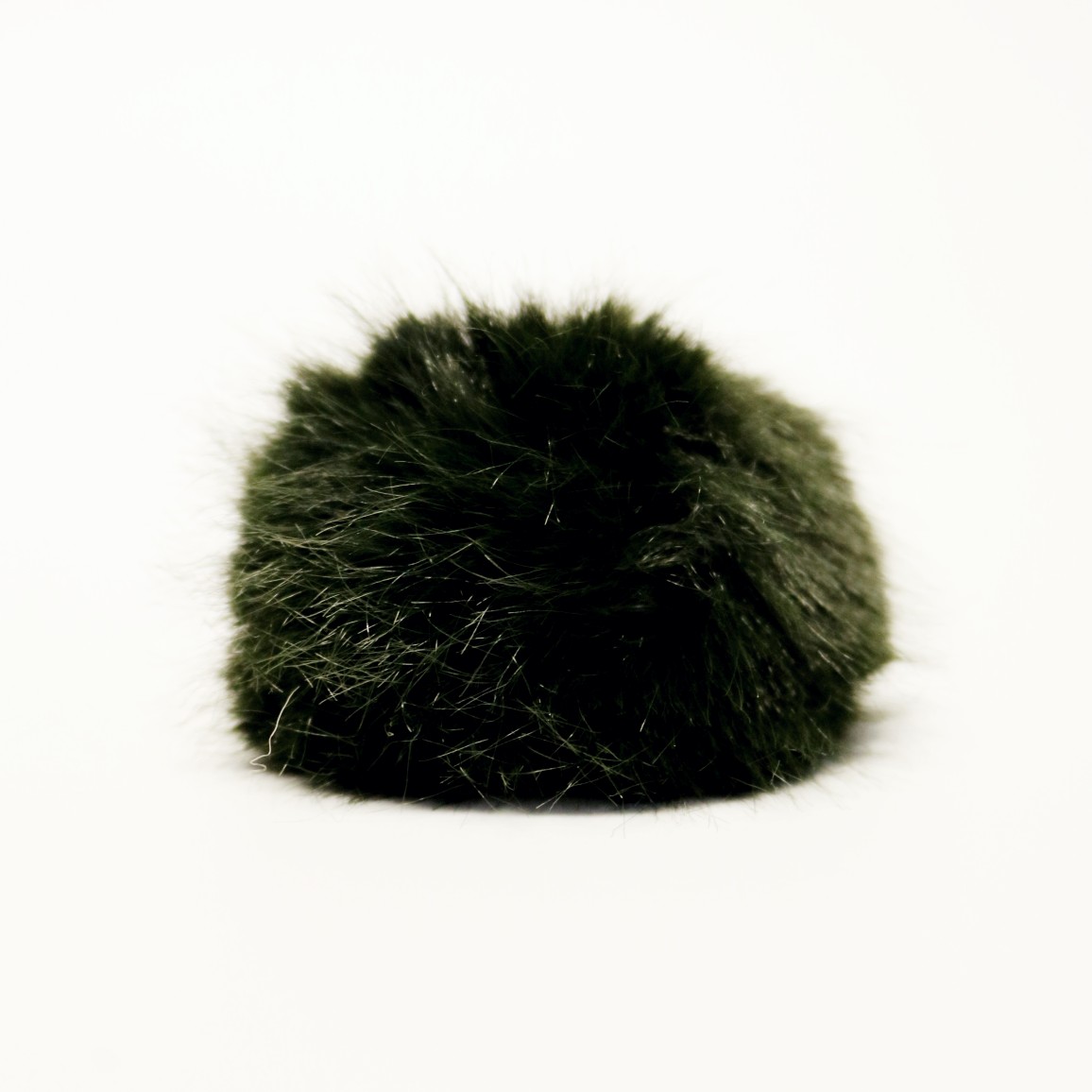 Pompon  Poly-akryl  80 Mm  Mørkegrøn