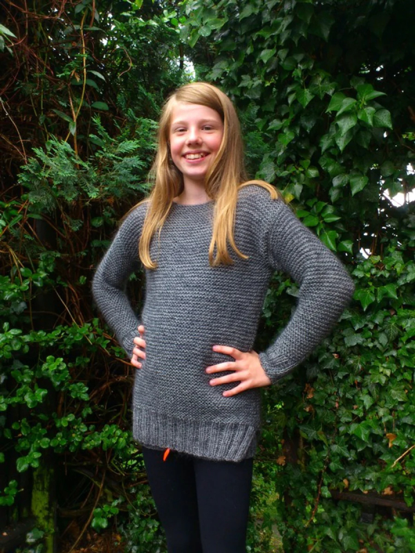 Quot Hygge Sweater Quot  Bluse Mayflower 1385   16 år Mayflower Easy Care Og Kid Silk  Fra Mayflower