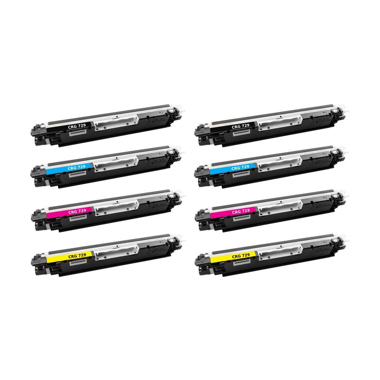 Rabat Sæt  Canon Crg 729   Stk Bk- - -  Toner   600 Sider Kompatibel   Farver