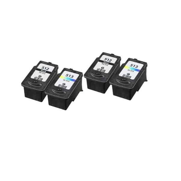 Rabat Sæt  Canon Pg-512   Cl-513     Sort     Farve Kompatibel Pg-512 66 Ml