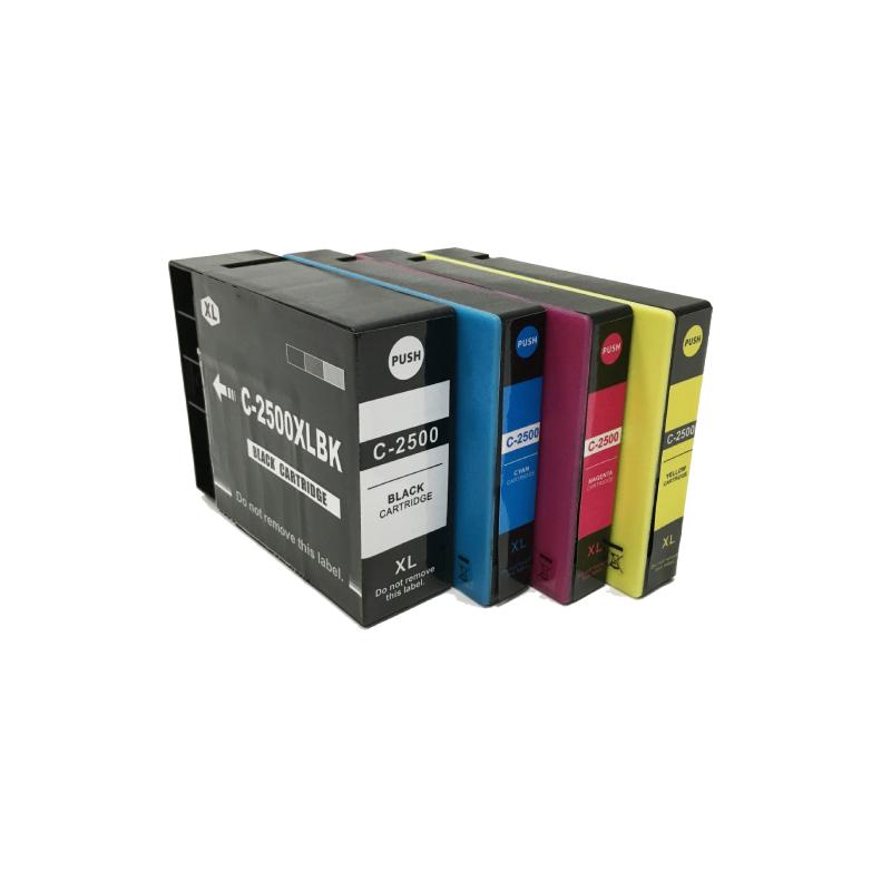 Rabat Sæt  Canon Pgi-2500    Stk Bk- - -  Blækpatron 130   Ml Kompatibel   Farver