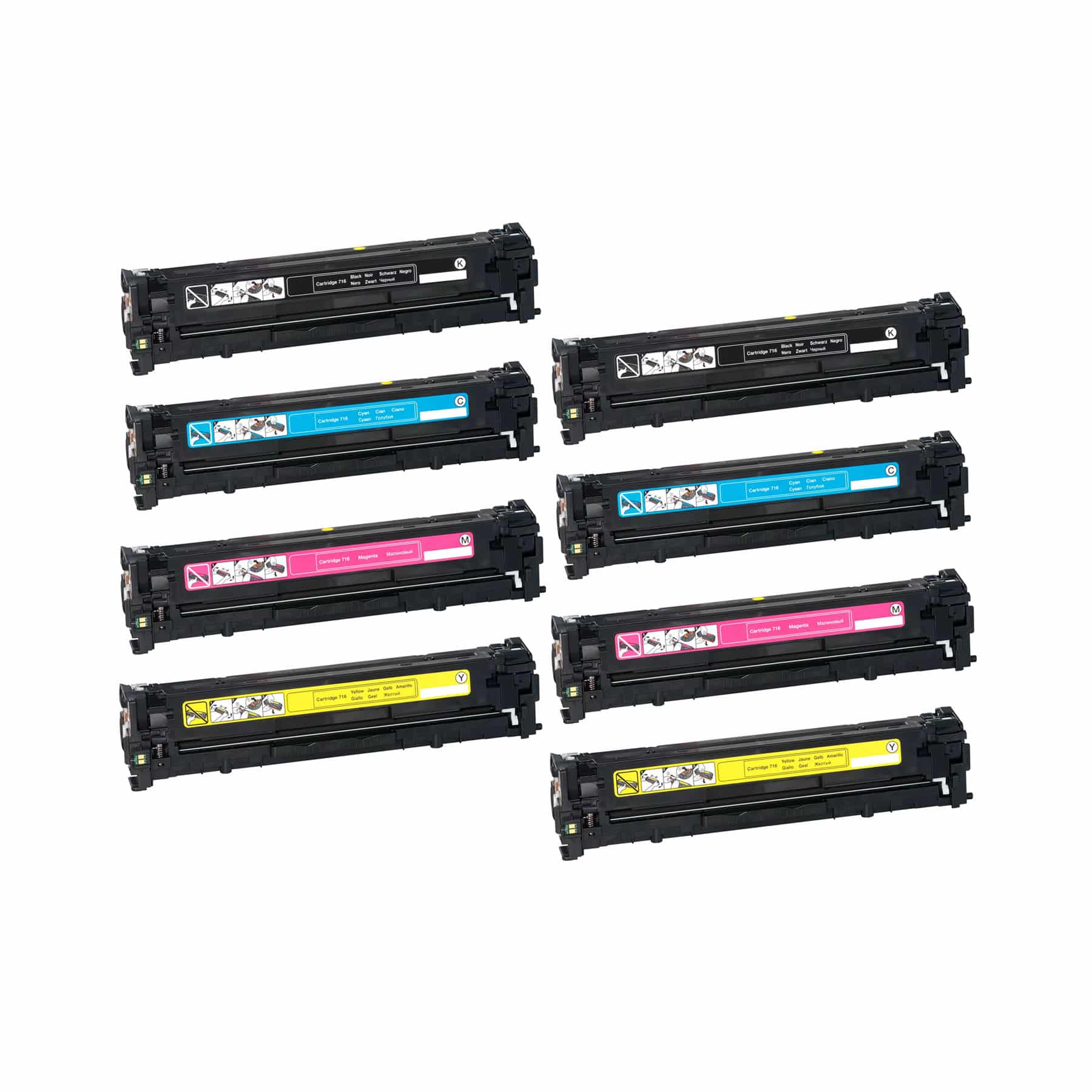 Rabat Sæt  Canon 716     Bk- - -  Toner 13 600 Sider Kompatibel 1980b002-1977b002