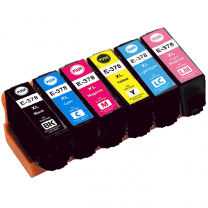 Rabat Sæt  Epson 378  Bk- - - -lc-lm Blækpatron 79   Ml Uoriginal C13t37984010