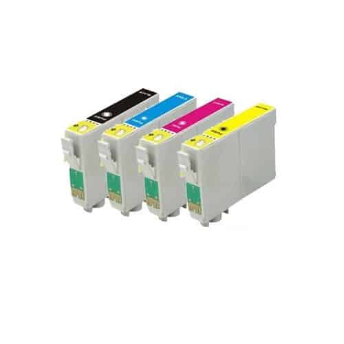 Rabat Sæt  Epson T1291 T1294   Farver Bk- - -  Uoriginal -t1291 51 Ml