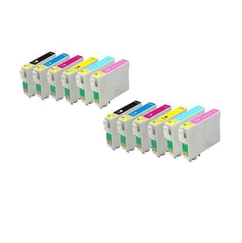 Rabat Sæt  Epson T0791 T0796       Farver Bk- - -  Lc-lm Uoriginal -t0791 180 Ml
