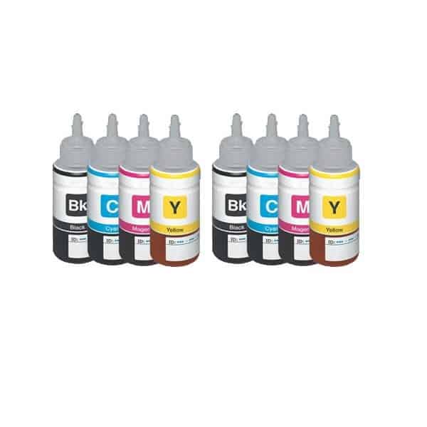 Rabat Sæt  Epson T6641 T6644       Farver Bk- - -  Uoriginal -t6641 800 Ml