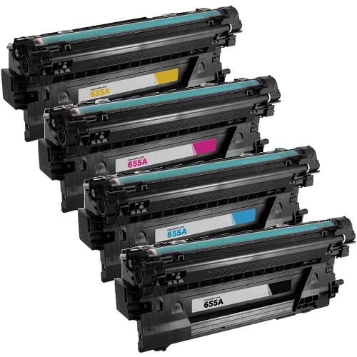 Rabat Sæt  Hp 655a Bk- - -  Toner 44 000 Sider Kompatibel Cf450a 453a 44 000 Sider
