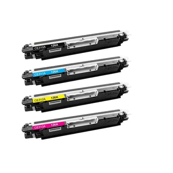Rabat Sæt  Hp 126a   Farver Bk- - -  Kompatibel 126a   200 Sider