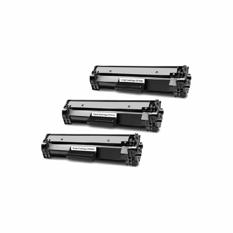 Rabat Sæt  Hp 44a  3x Sort   000 Sider Cf244a Kompatibel