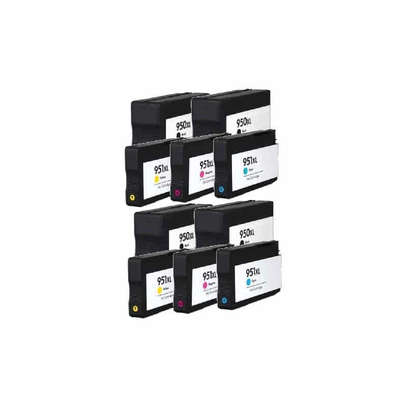 Rabat Sæt  Hp 950    951       Bk      - -  Kompatibel 950  482 Ml   Alt 10 Stk