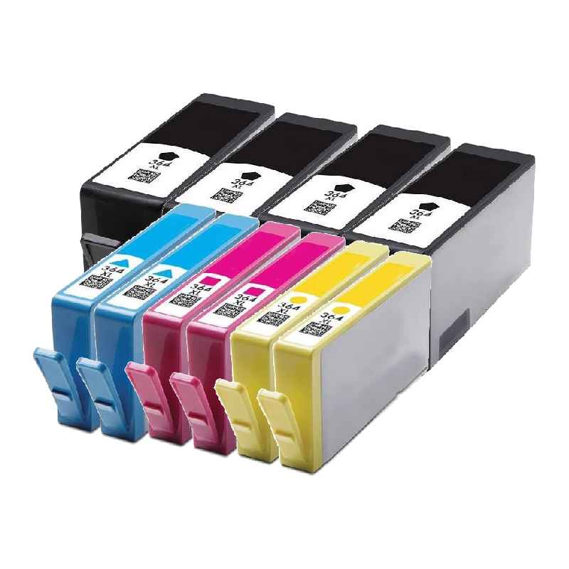 Rabat Sæt  Hp 364      Bk      - -  Kompatibel 364  190 Ml 10 Stk
