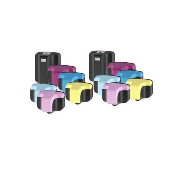 Rabat Sæt  Hp 363       Farver Bk- - -  Lc-lm Kompatibel 363 200 Ml
