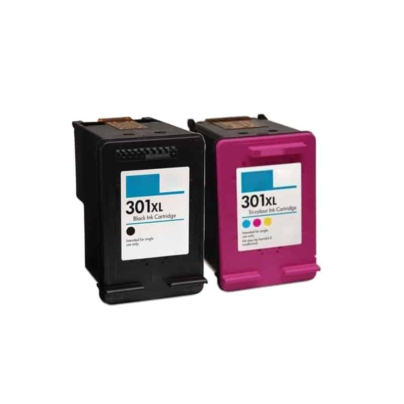 Rabat Sæt  Hp 301       Sort     Farve  Kompatibel  Hp 301    33 Ml