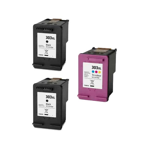 Rabat Sæt  Hp 303       Sort     Farve  Kompatibel  Hp 303    34 Ml