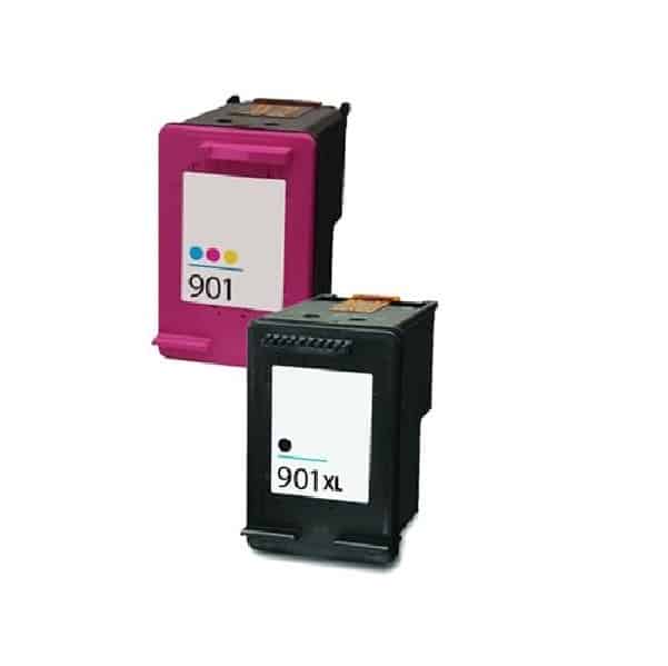Rabat Sæt  Hp 901      Sort     Farve Kompatibel 901  33 Ml