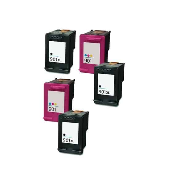 Rabat Sæt  Hp 901      Sort     Farve Kompatibel 901  84 Ml