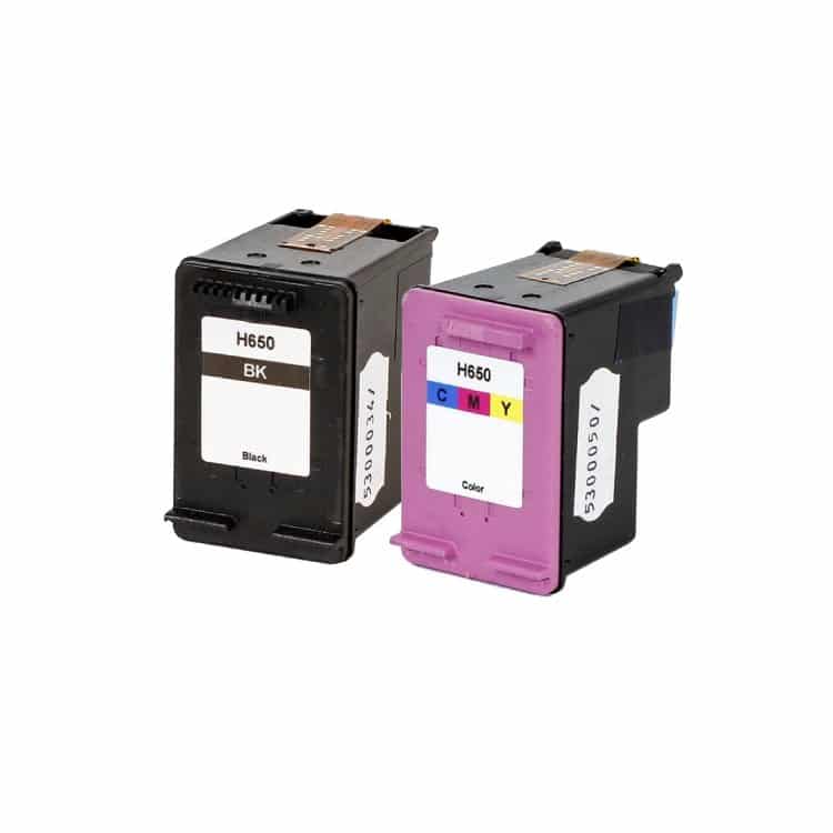 Rabat Sæt  Hp 650      Sort     Farve Kompatibel 650    800 Sider