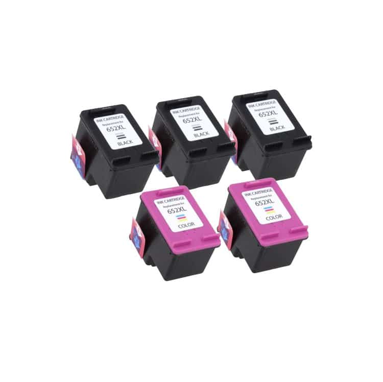 Rabat Sæt  Hp 652      Sort     Farve Kompatibel 652    500 Sider