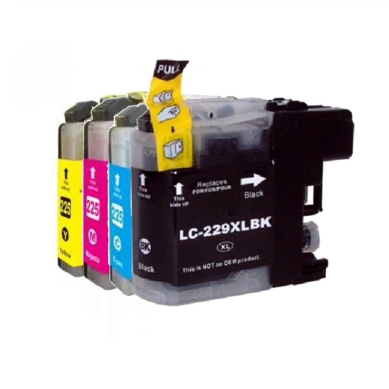 Rabat Sæt   Lc229    225    Farver Bk- - -  Kompatibel Brother Lc229    800 Sider