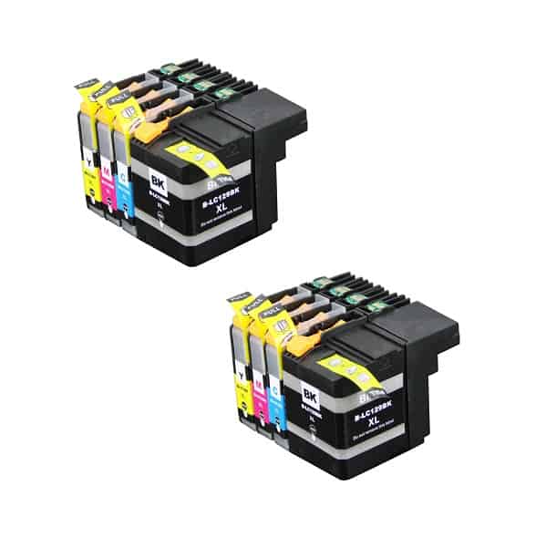 Rabat Sæt   Lc129    125        Farver Bk- - -  Kompatibel Brother Lc129  12 000 Sider