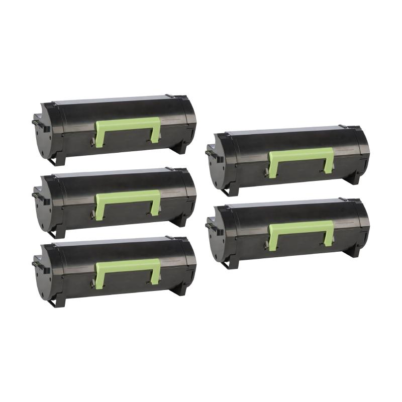 Rabat Sæt  Lexmark 51b2h00   Stk Sort Toner 75 000 Sider Kompatibel   Farver