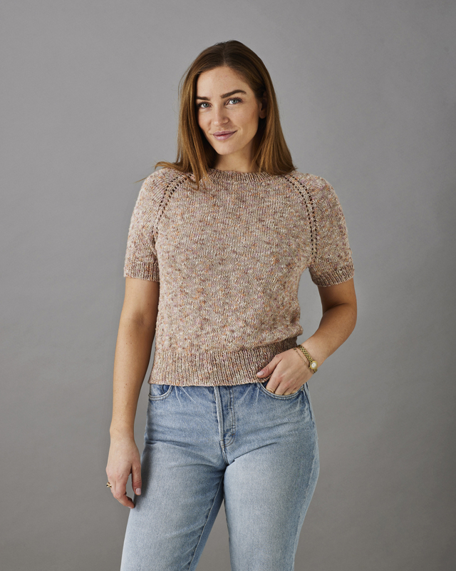 Raglan  -shirt Med Hulm  Effekt  Pdf 25kr
