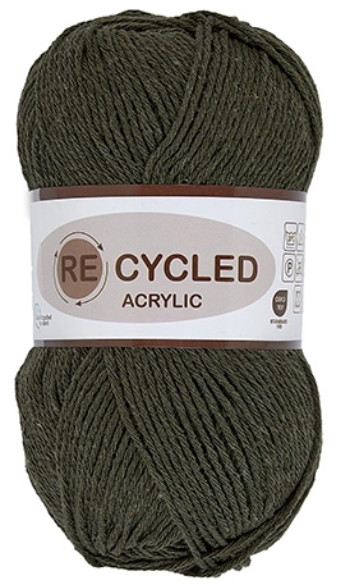 Recycled Acrylic  Army Grøn  100    Nr  74