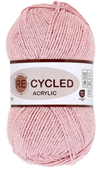 Recycled Acrylic  Baby Lyserød  100    Nr  218